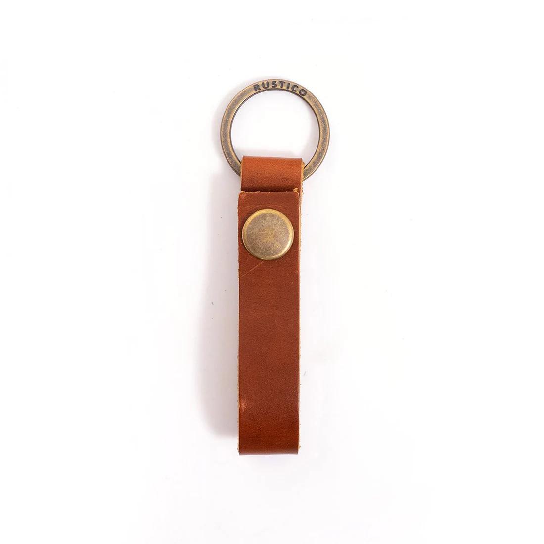 Small Tag Leather Keychain - Great gift – Rustico