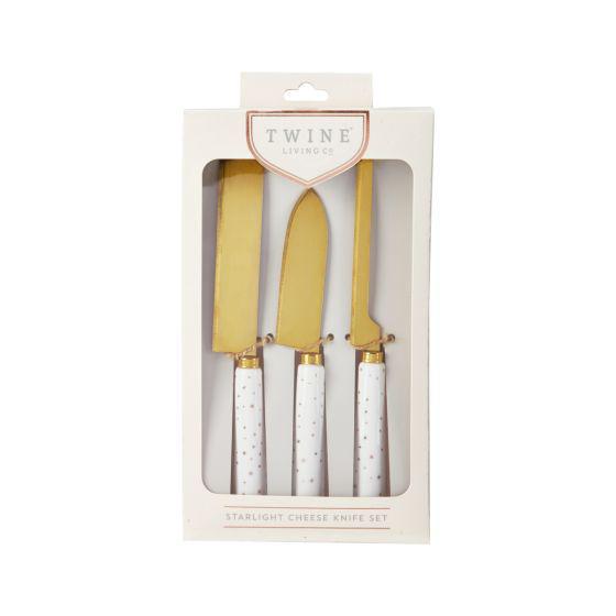 Twine Starlight Cheese Knife Set - Mens Store, Made In USA